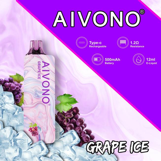 Aivono AIM GUN 7000 - Grape Ice: A Refreshing Experience for Vape Enthusiasts
